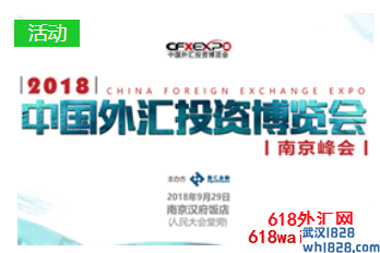 中国外汇投资博览会-2018·9（南京站）