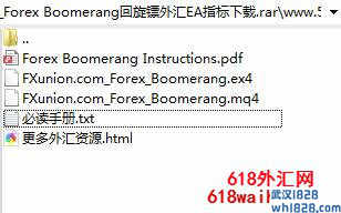 Forex Boomerang回旋镖外汇EA指标下载