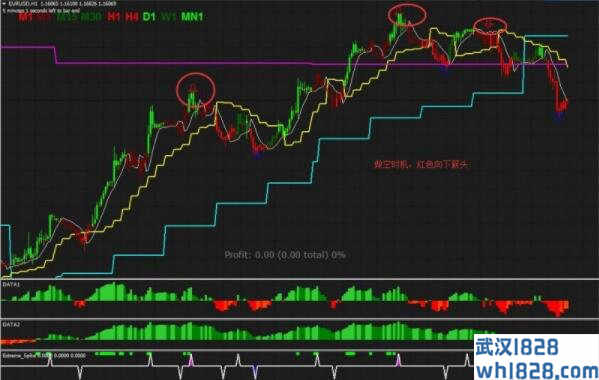 RSI Colored with Gann Hilo Activator外汇交易系统下载