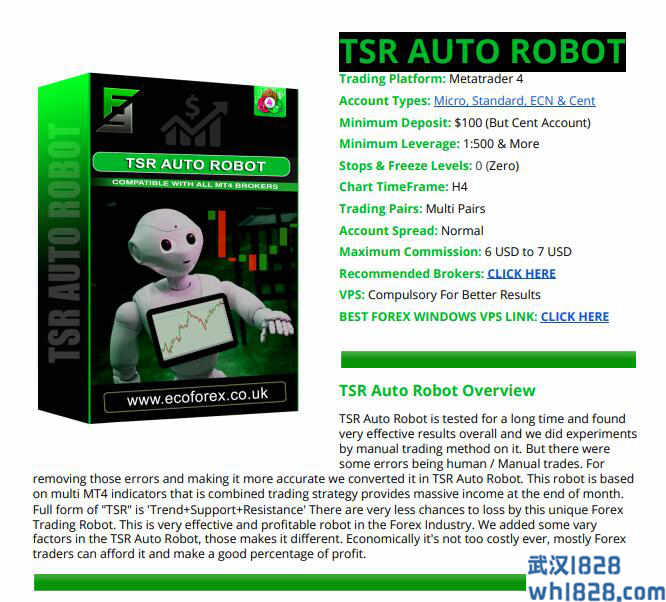 TSR-Auto-Robot-v1.0自动机器人外汇ea-原售价500RMB