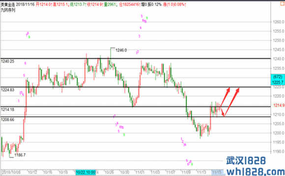 11.16黄金继续看反弹，原油谨防日内回落操作建议！